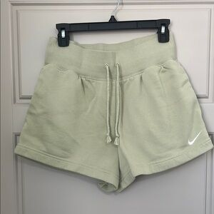 Nike lime green Athletic Shorts with Drawstring Waistband